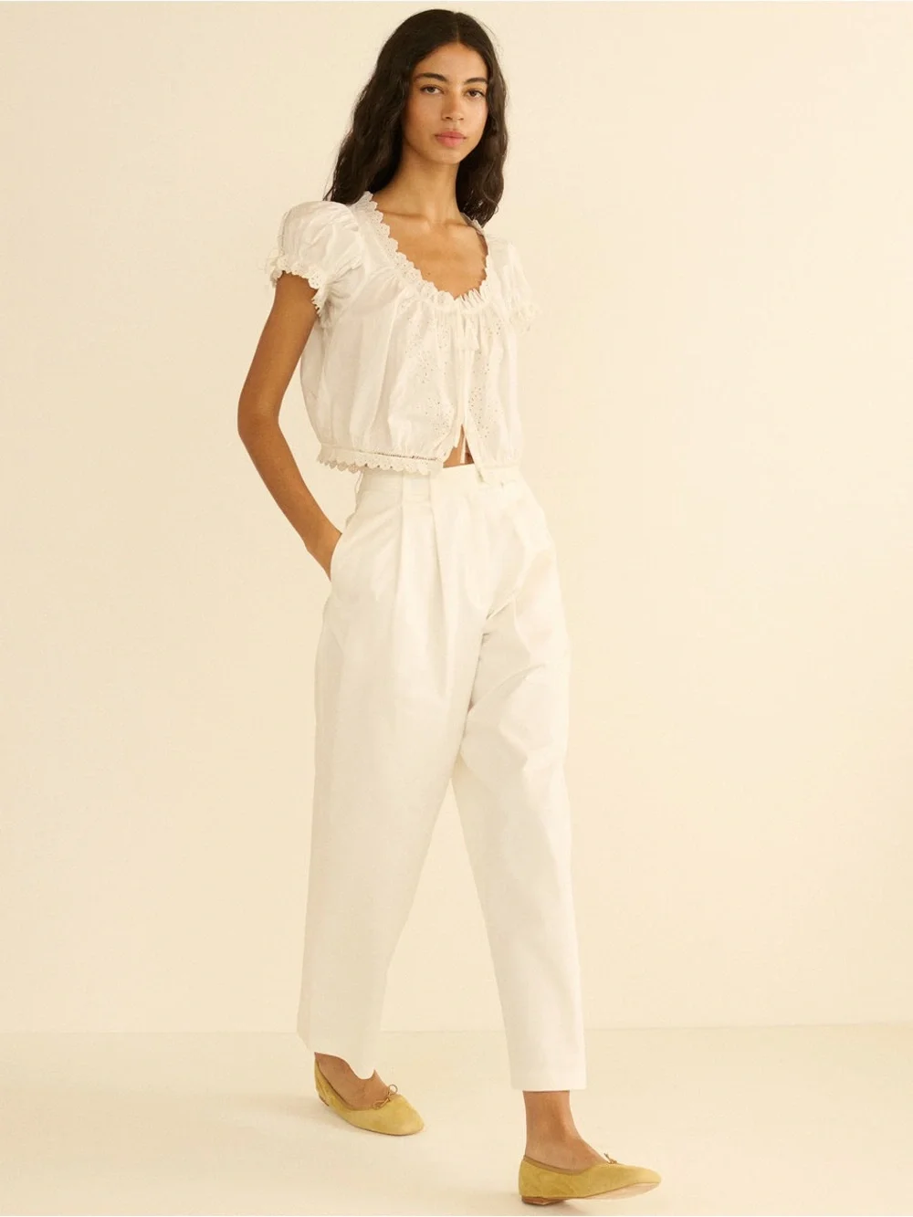 Doen cropped blouse